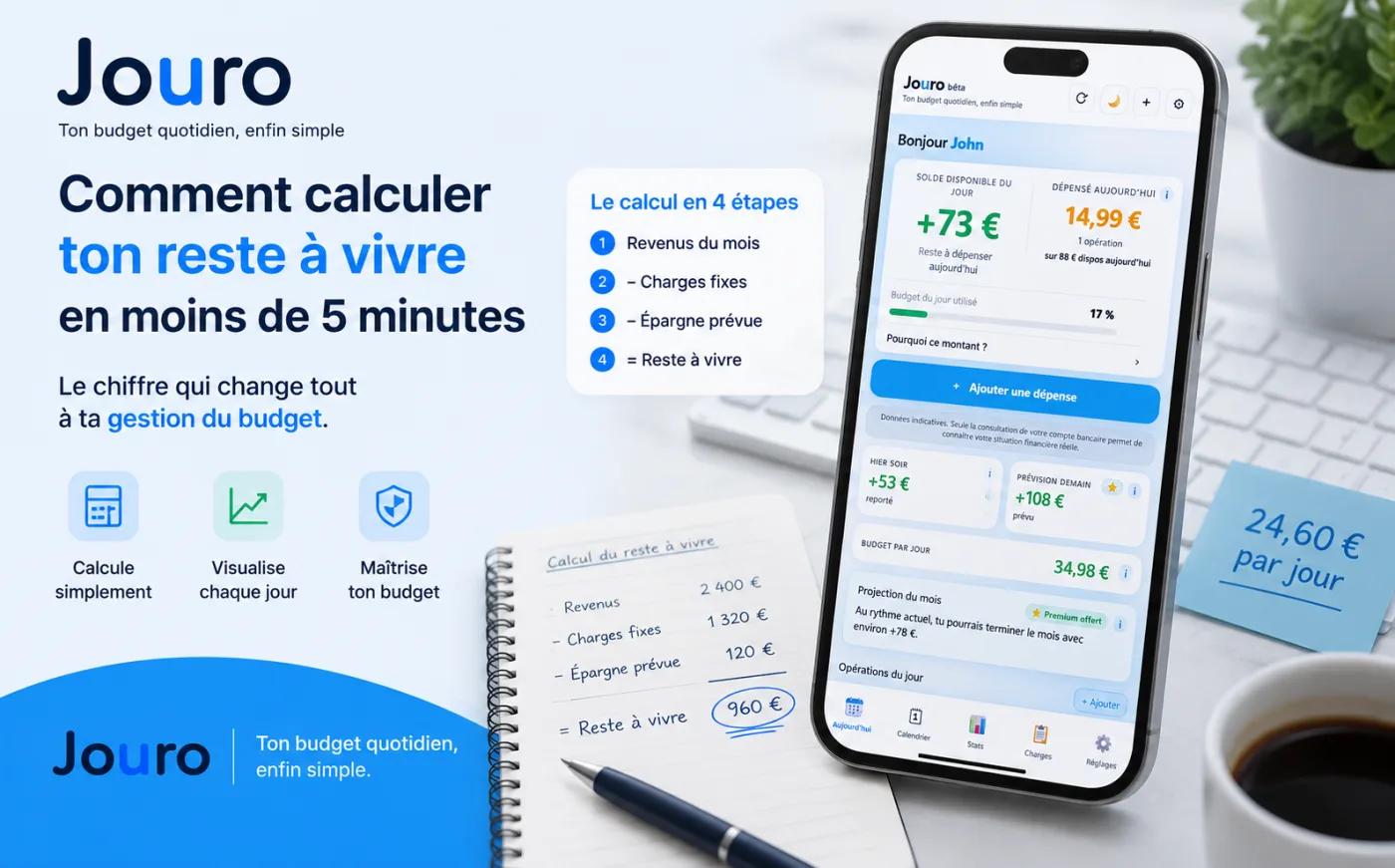 Reste à vivre : découvrez comment le calculer simplement à partir de vos revenus et charges fixes, et pourquoi ce chiffre change tout à votre gestion du budget.